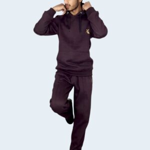 MaroonEdge Cotton Fleece Tracksuit