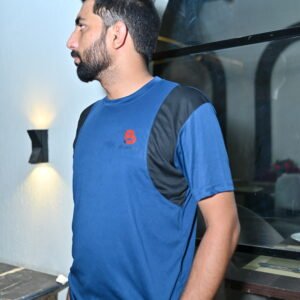 Men's Blue and Black Premium Sports Tracksuit
