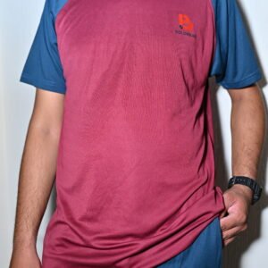 Men's Maroon & Navy Blue Sports Tracksuit – Premium Activewear Set